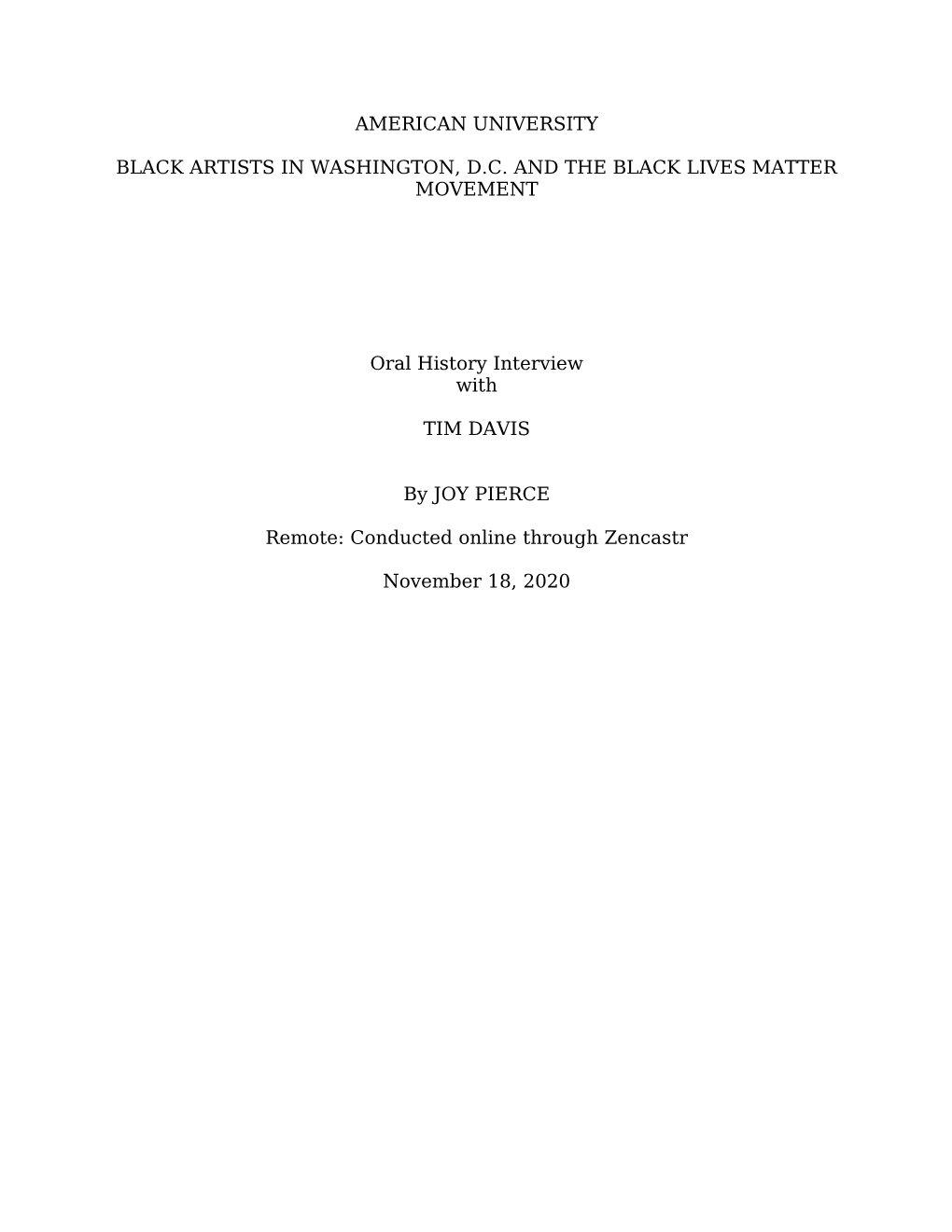 American University Black Artists in Washington, D.C