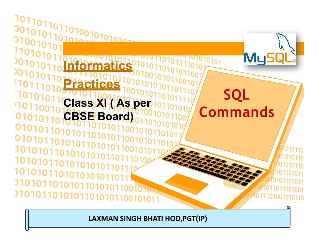 SQL Commands  DDL (Data Definition Language) to Create Database and Table Structure-Commands Like CREATE , ALTER , DROP Etc