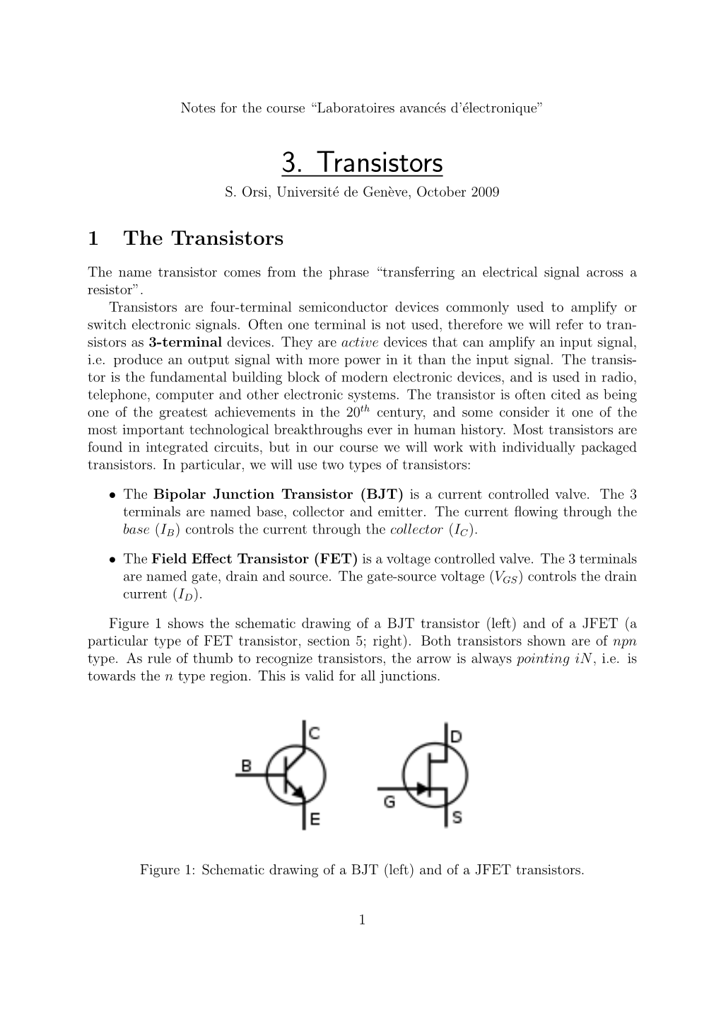 3. Transistors S