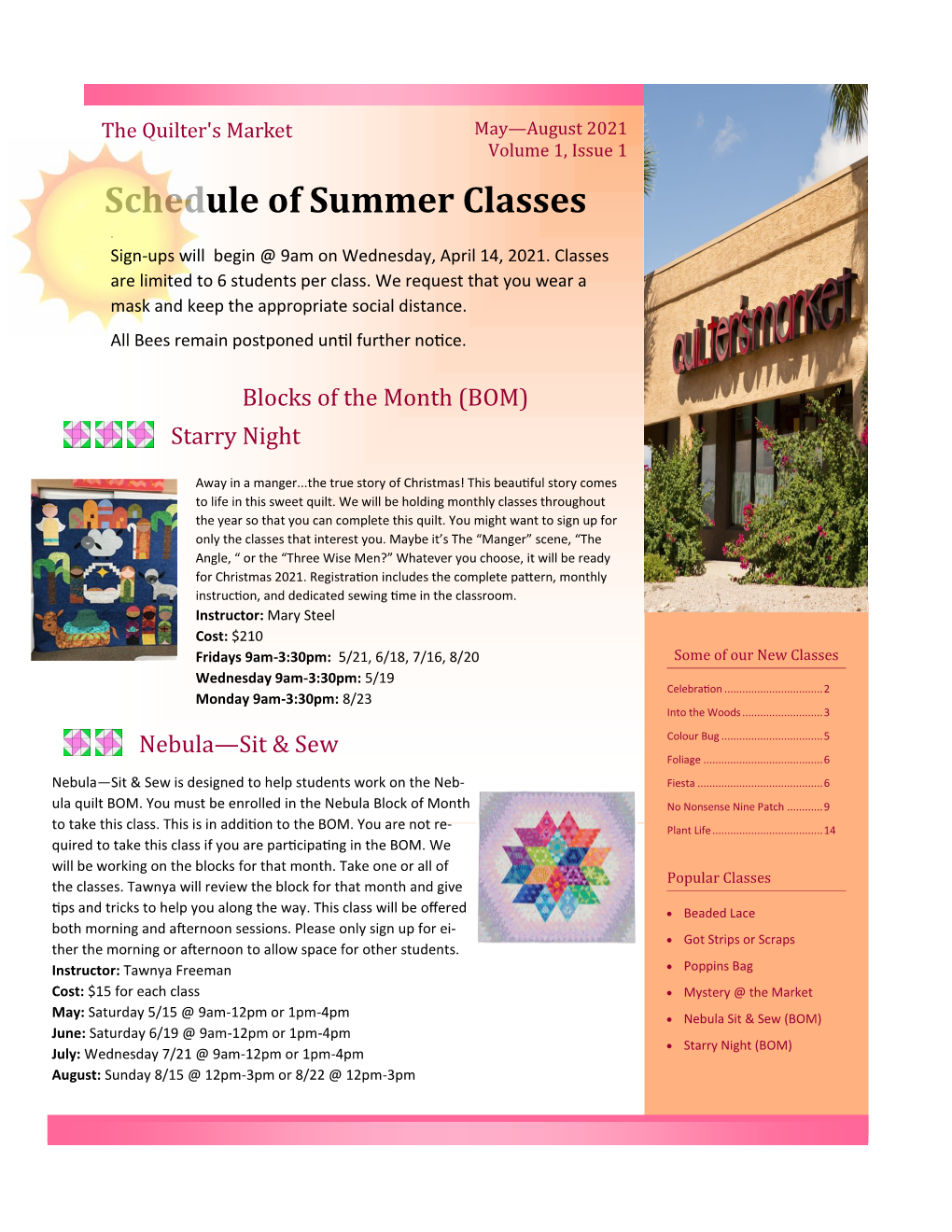 Here Is the Summer 2021 Newsletter