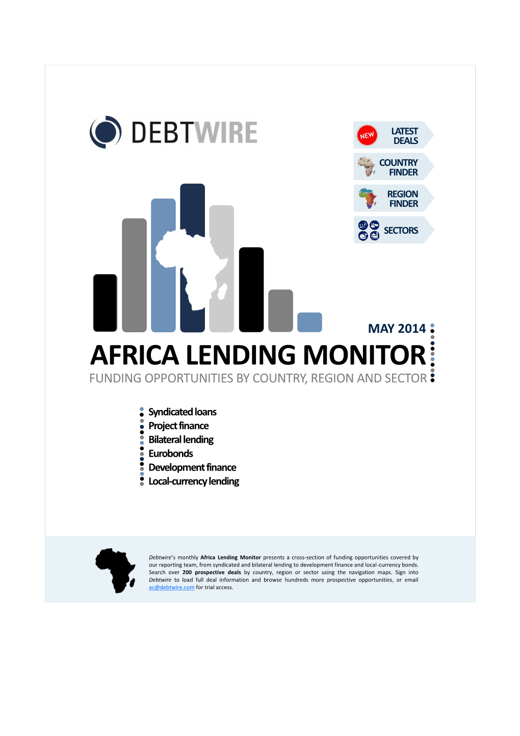 Africa Lending Monitor Funding Opportunities by Country, Region and Sector