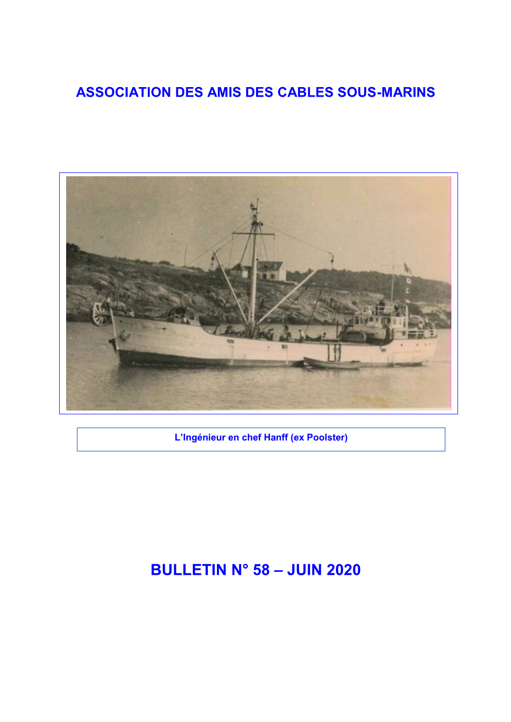 Bulletin N° 58 – Juin 2020