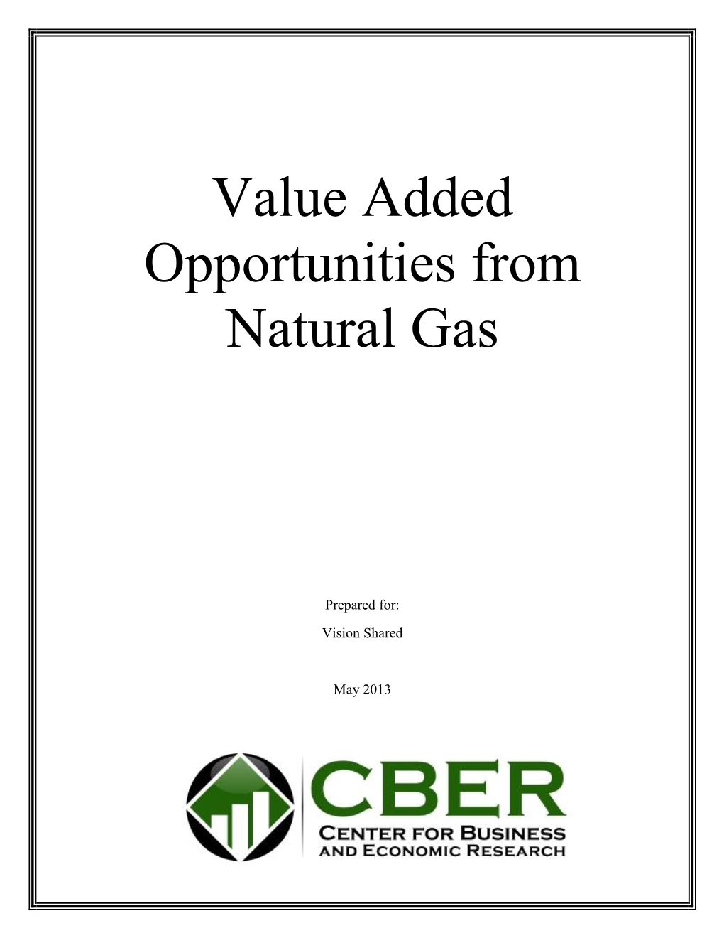 Value Added Opportunities from Natural Gas