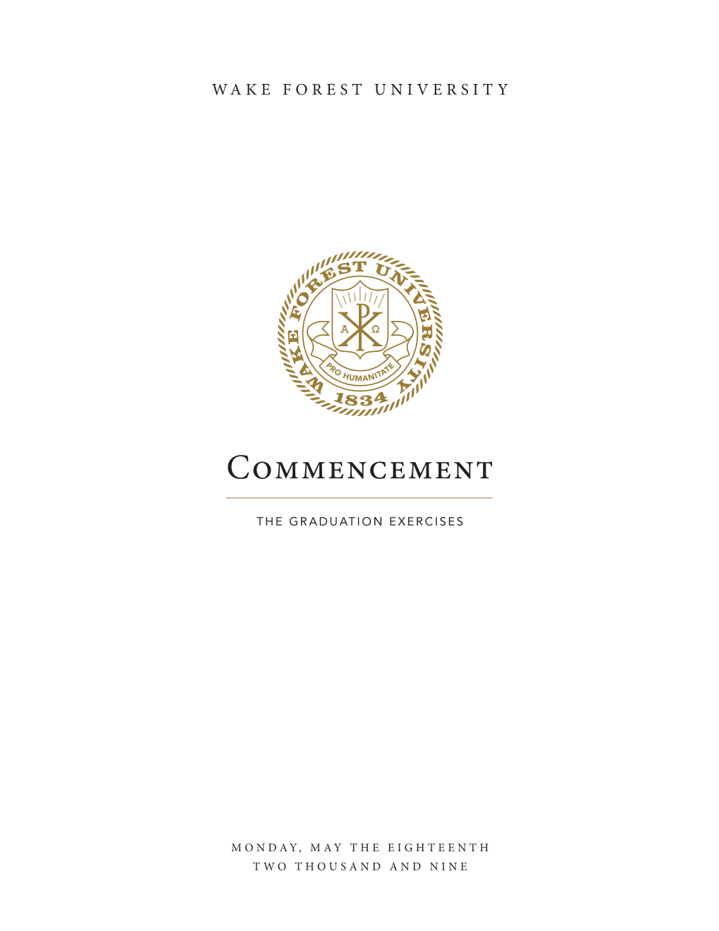 Commencement Notes