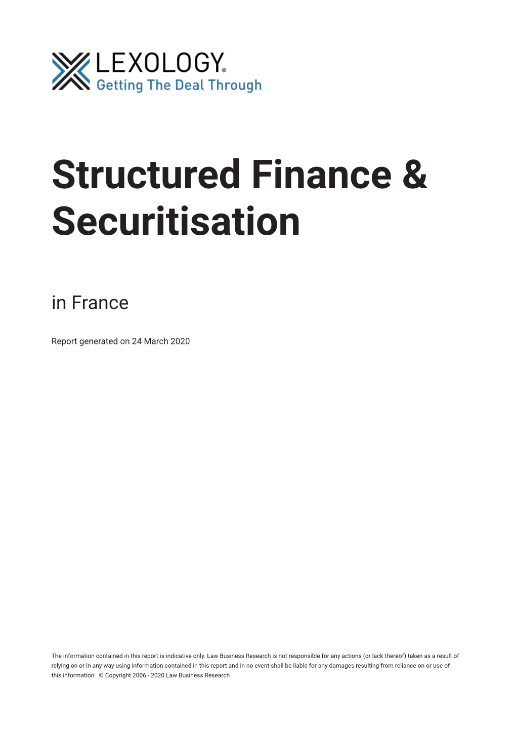 Structured Finance & Securitisation