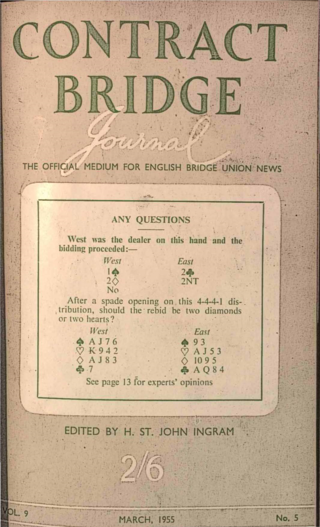 Contract Bridge -Journal