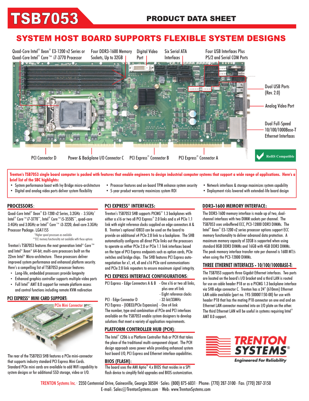 Tsb7053 Product Data Sheet