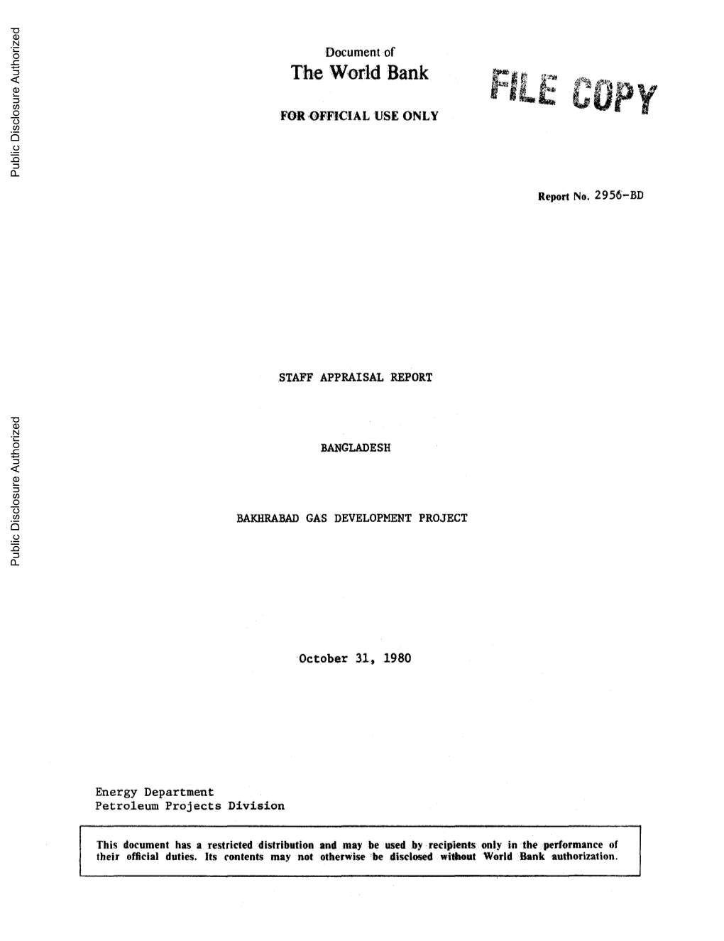 World Bank Document