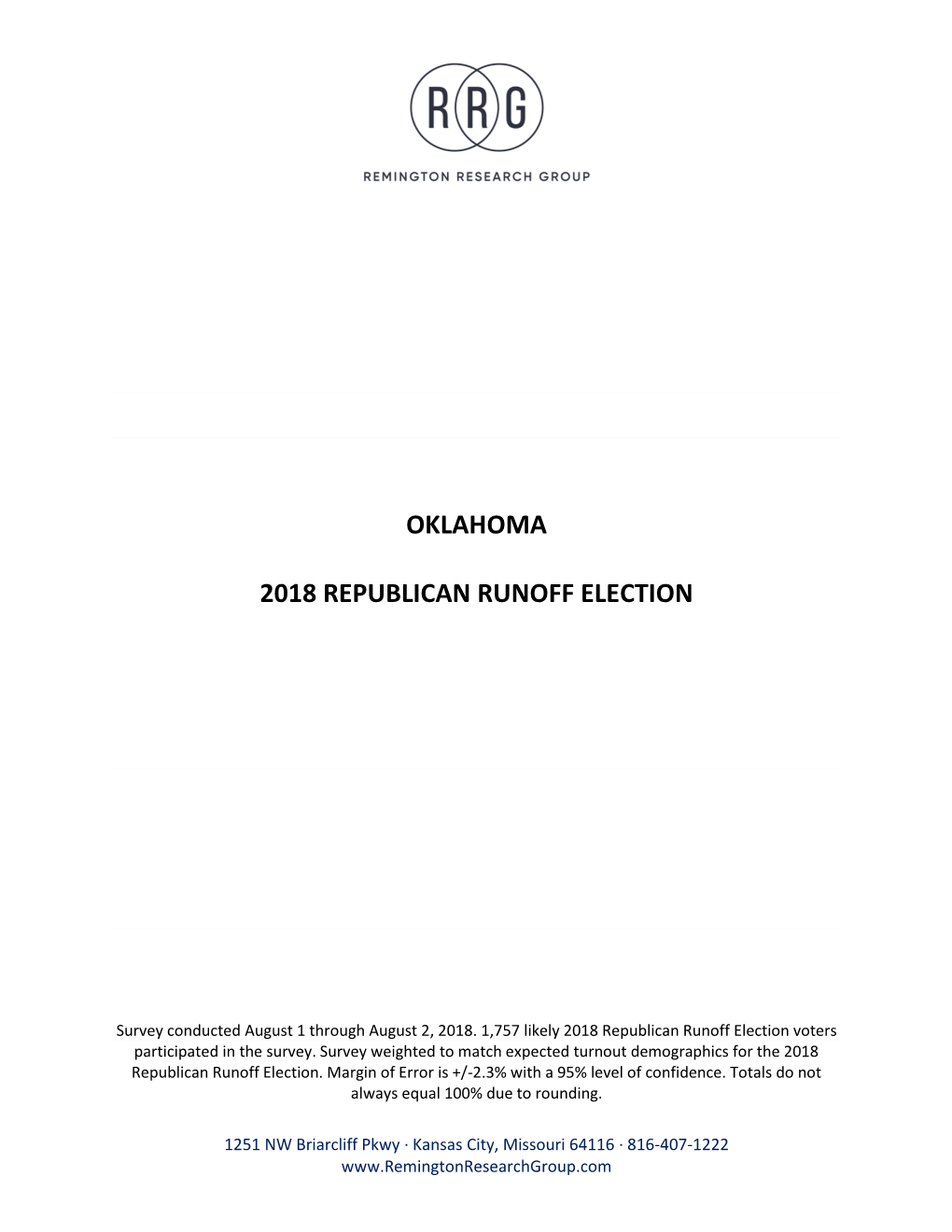 Oklahoma 2018 Republican Runoff Election