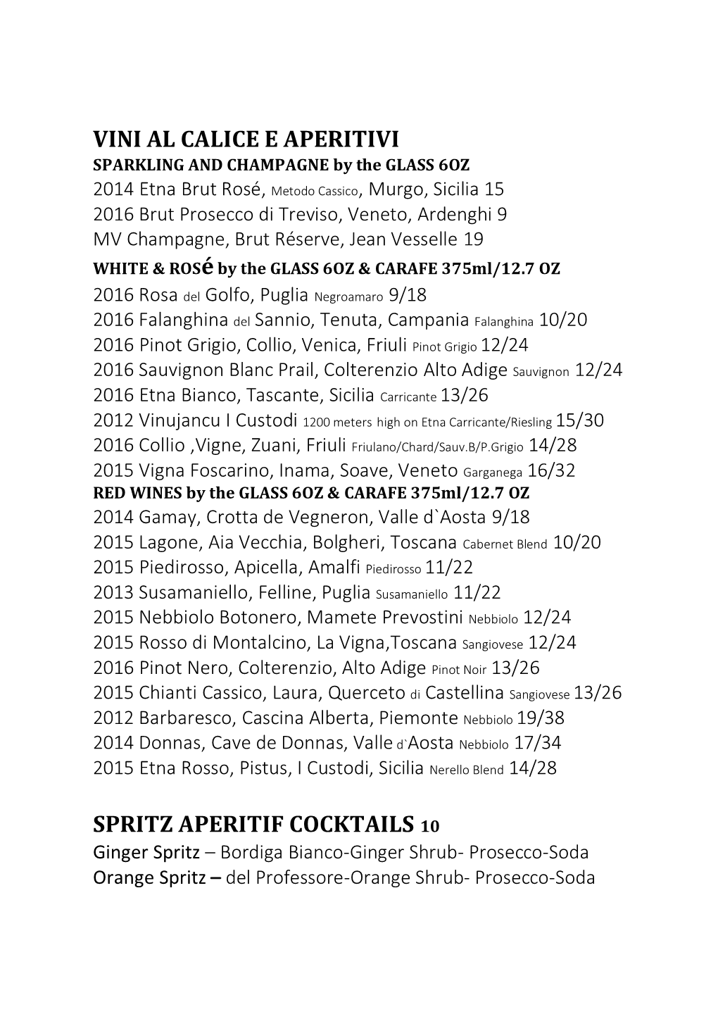 Vini Al Calice E Aperitivi Spritz Aperitif Cocktails 10