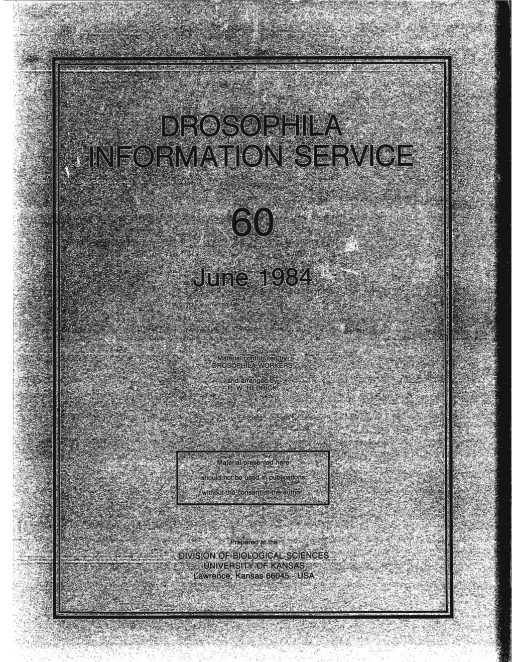 Drosophila Information Service