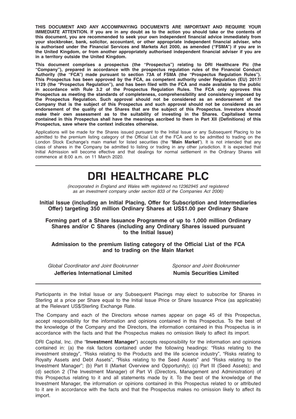 Dri Healthcare