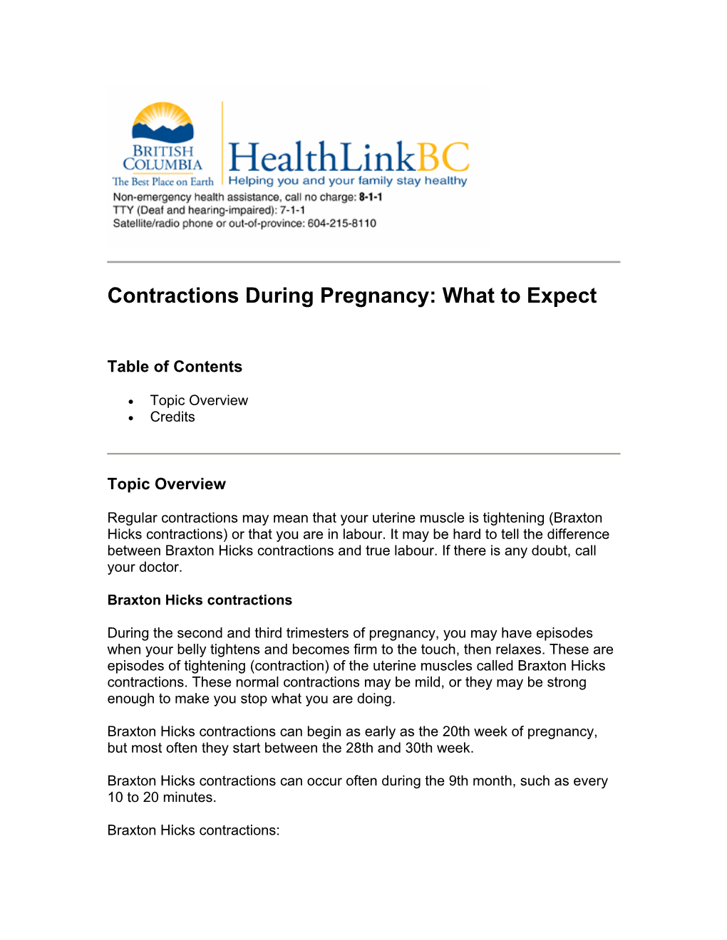 Contractions During Pregnancy: What to Expect