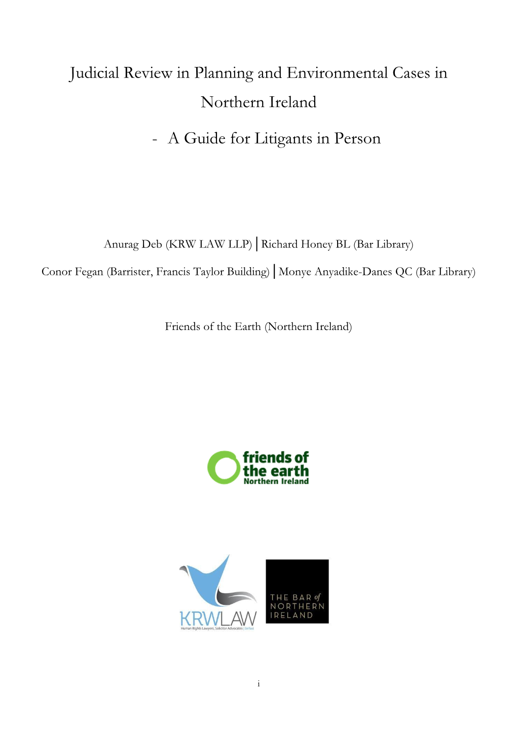 Judicial Review in Planning and Environmental Cases in Northern Ireland