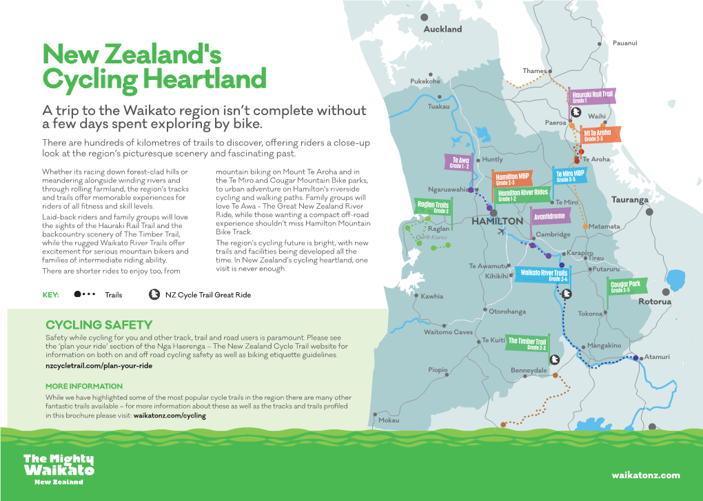 Guide to Cycle Tracks & Trails in the Waikato