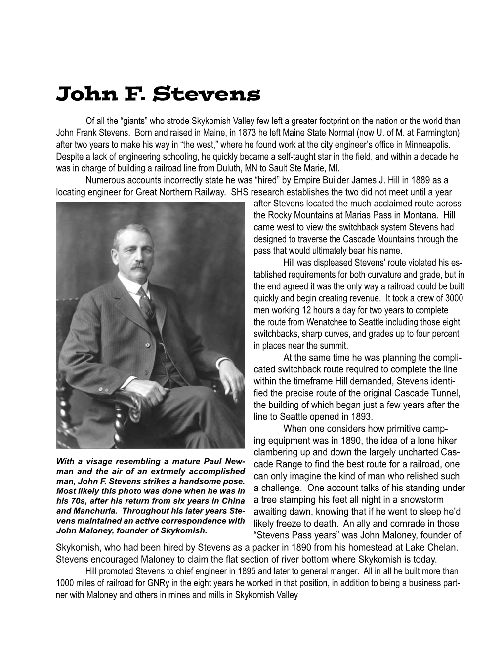 John F. Stevens