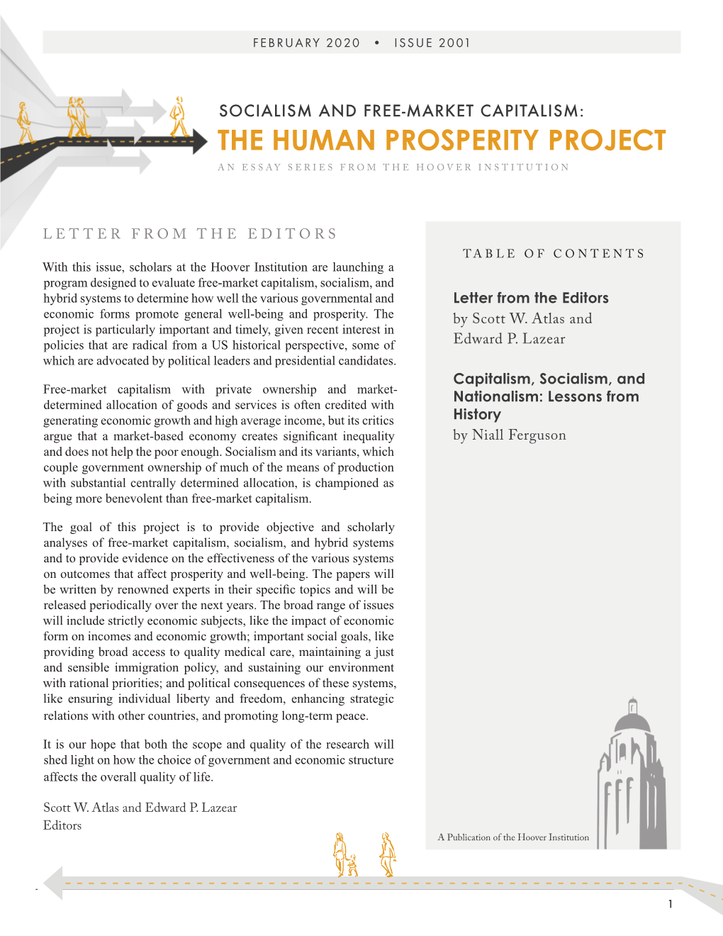 The Human Prosperity Project an Essay Series from the Hoover Institution