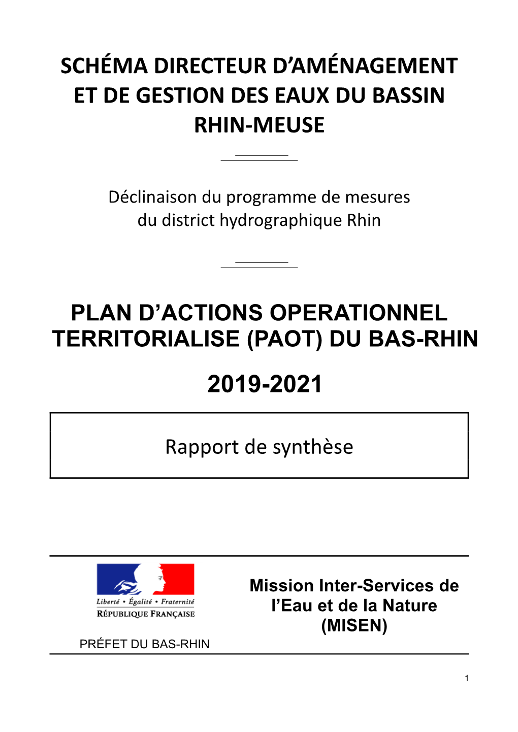 Rapport De Synthèse 2019-2021