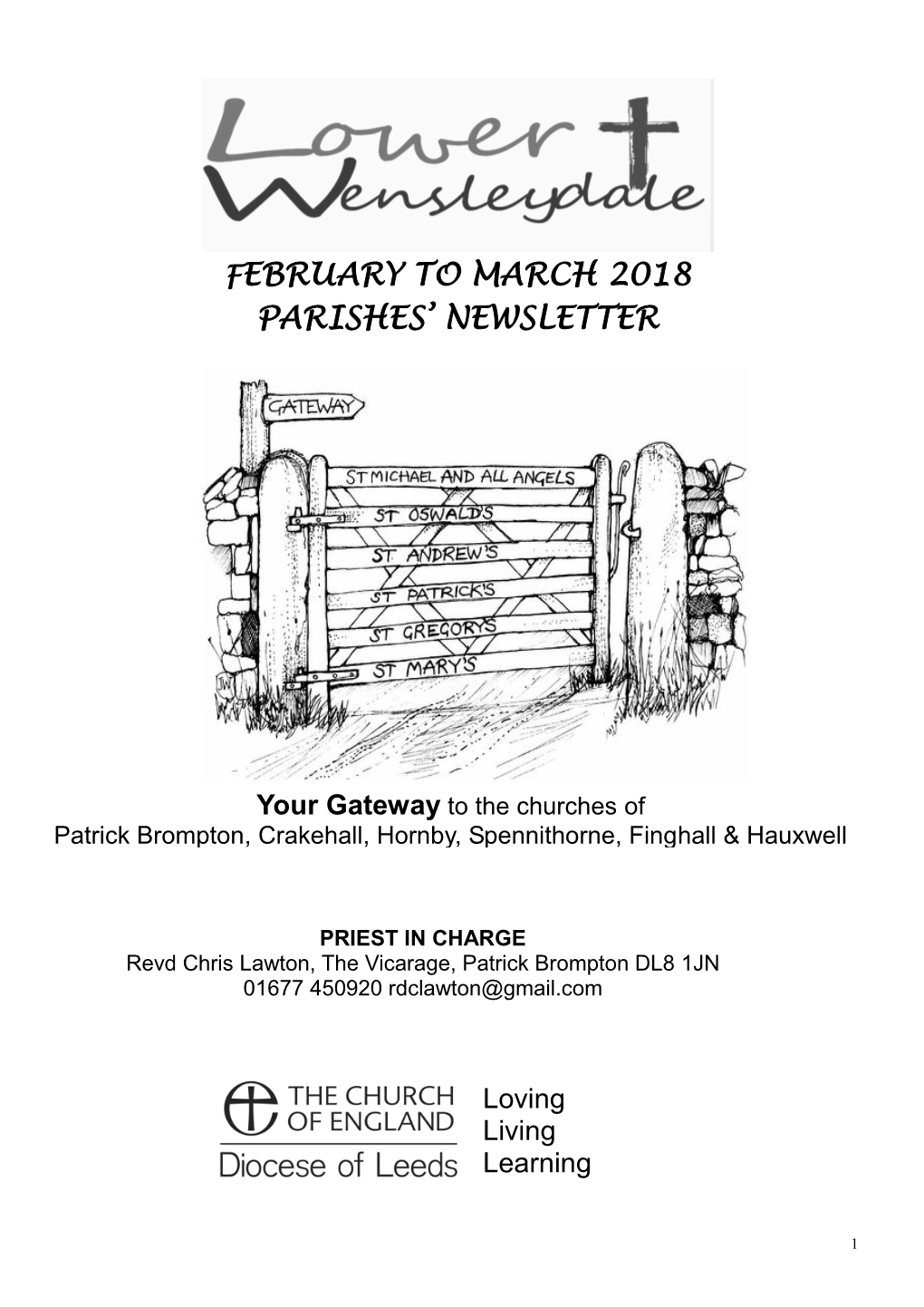 February to March 2018 Parishes' Newsletter