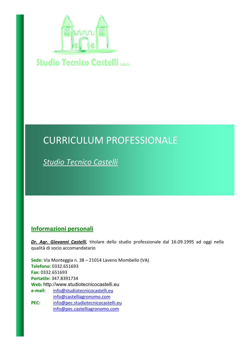 Curriculum Professionale