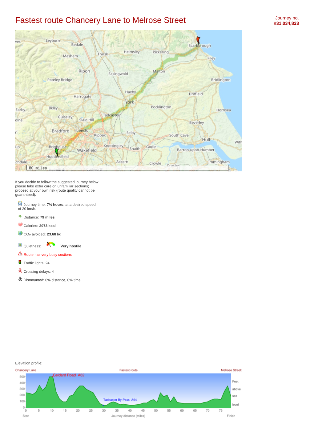 Fastest Route Chancery Lane to Melrose Street #31,034,823