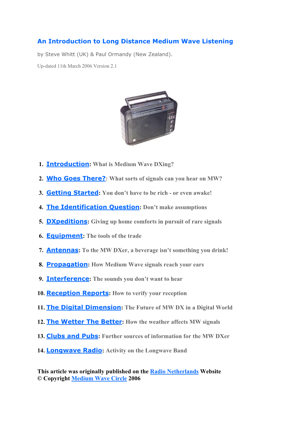 What Is Medium Wave Dxing?