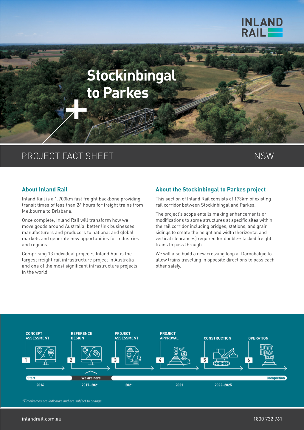 Stockinbingal to Parkes Project Factsheet