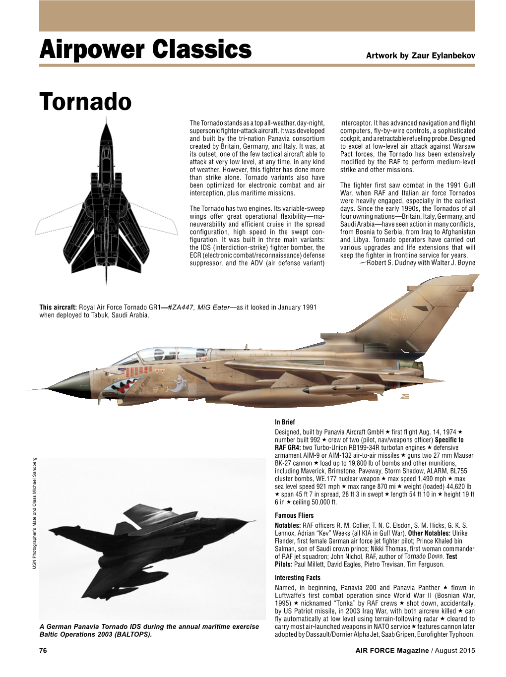 Tornado the Tornado Stands As a Top All-Weather, Day-Night, Interceptor