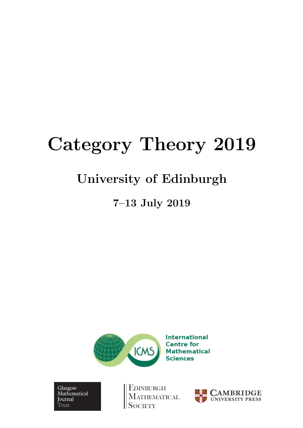 Category Theory 2019