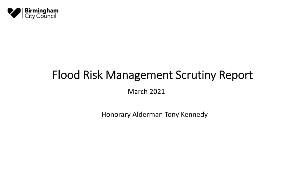 Flood Risk Management Scrutiny Report March 2021