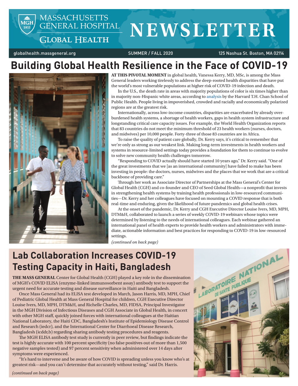 Building Global Health Resilience in the Face of COVID-19