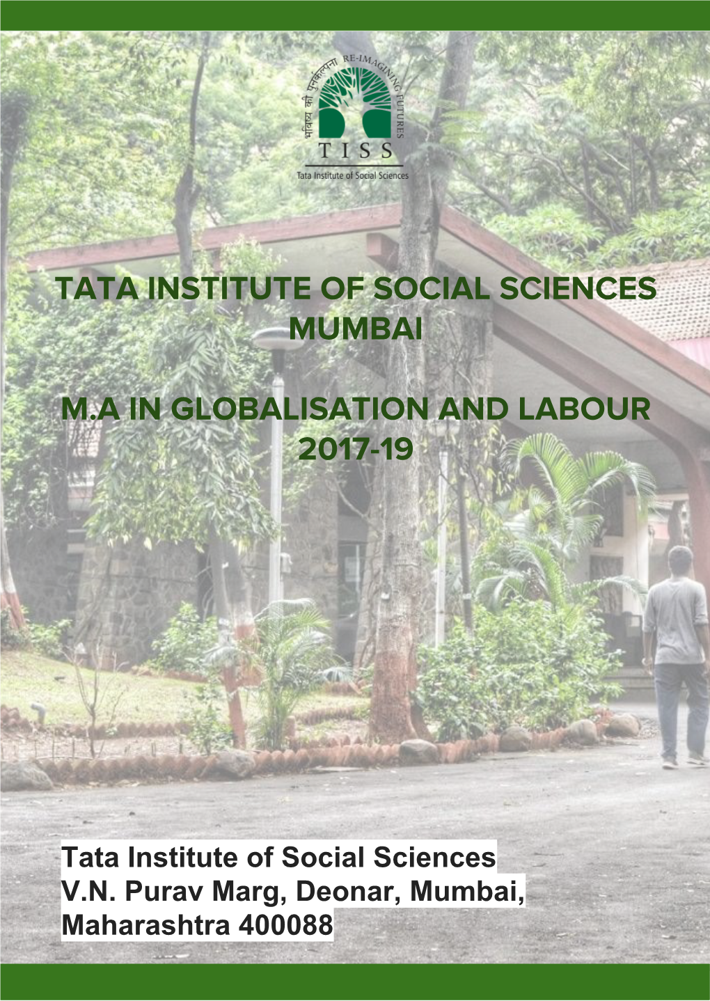 Tata Institute of Social Sciences Mumbai Ma in Globalisation And