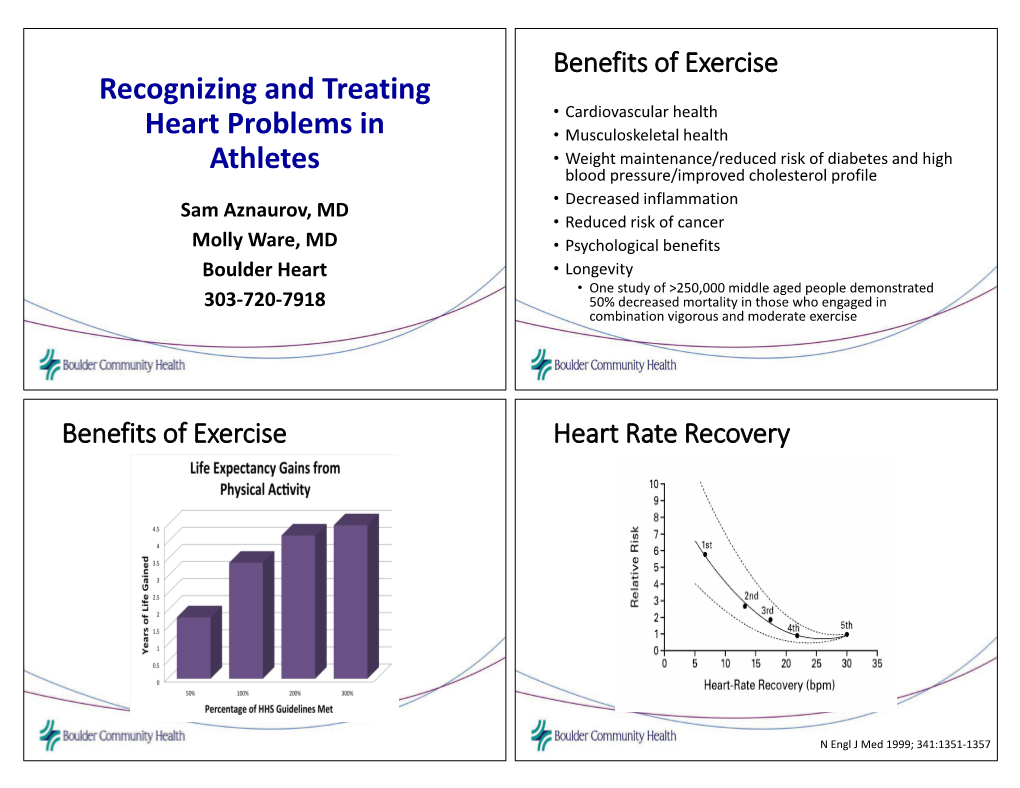 Arrhythmias and Syncope in Athletes