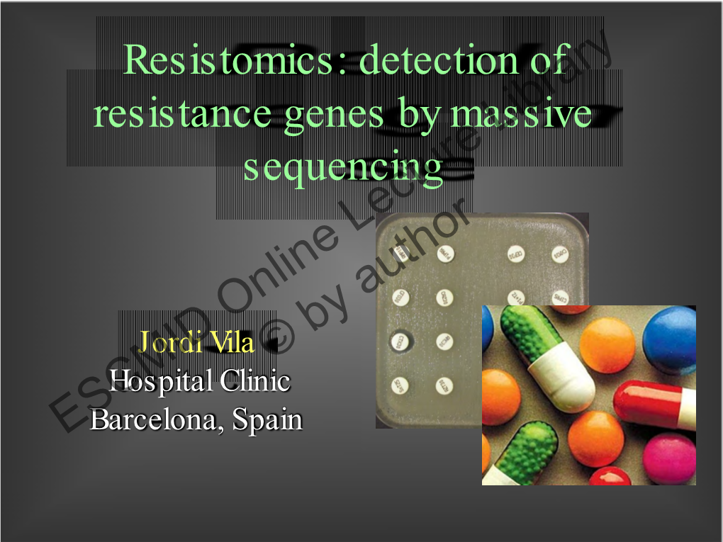 Antibiotic Resistance Genes Online)