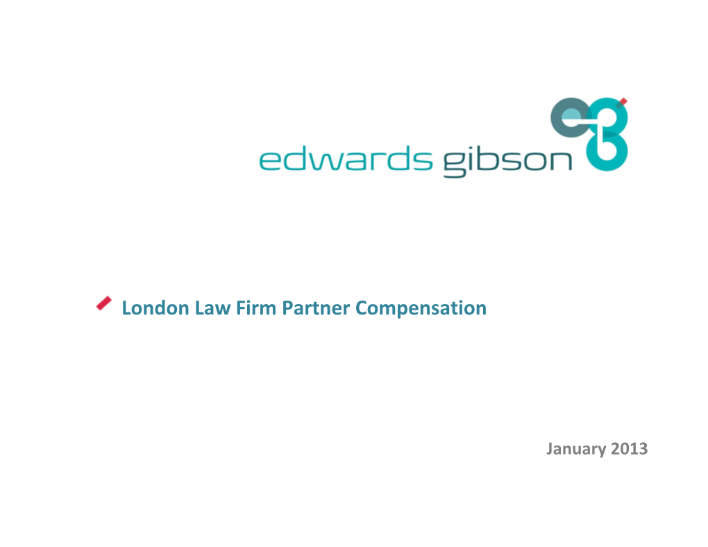 London Law Firm Partner Compensation