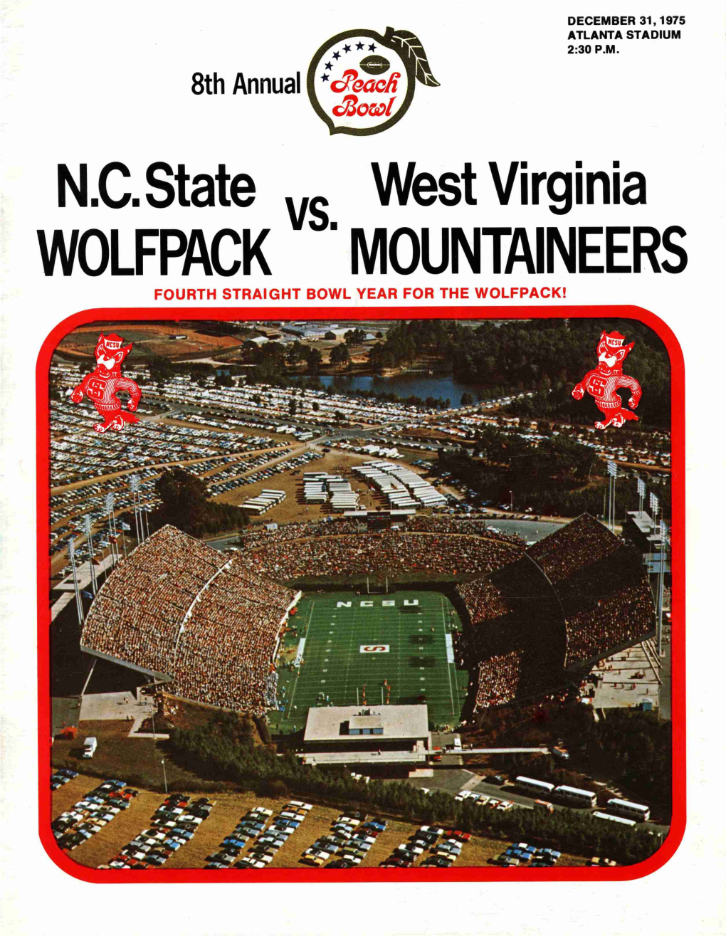 DECEMBER 31, 1975 ATLANTA STADIUM 2:30 P.M. 8Th Annual NC