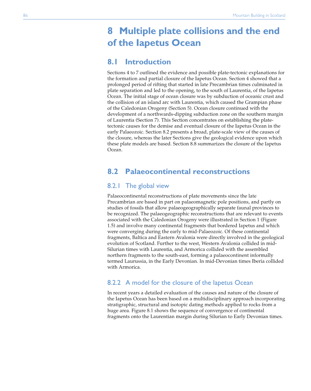 8 Multiple Plate Collisions and the End of the Iapetus Ocean