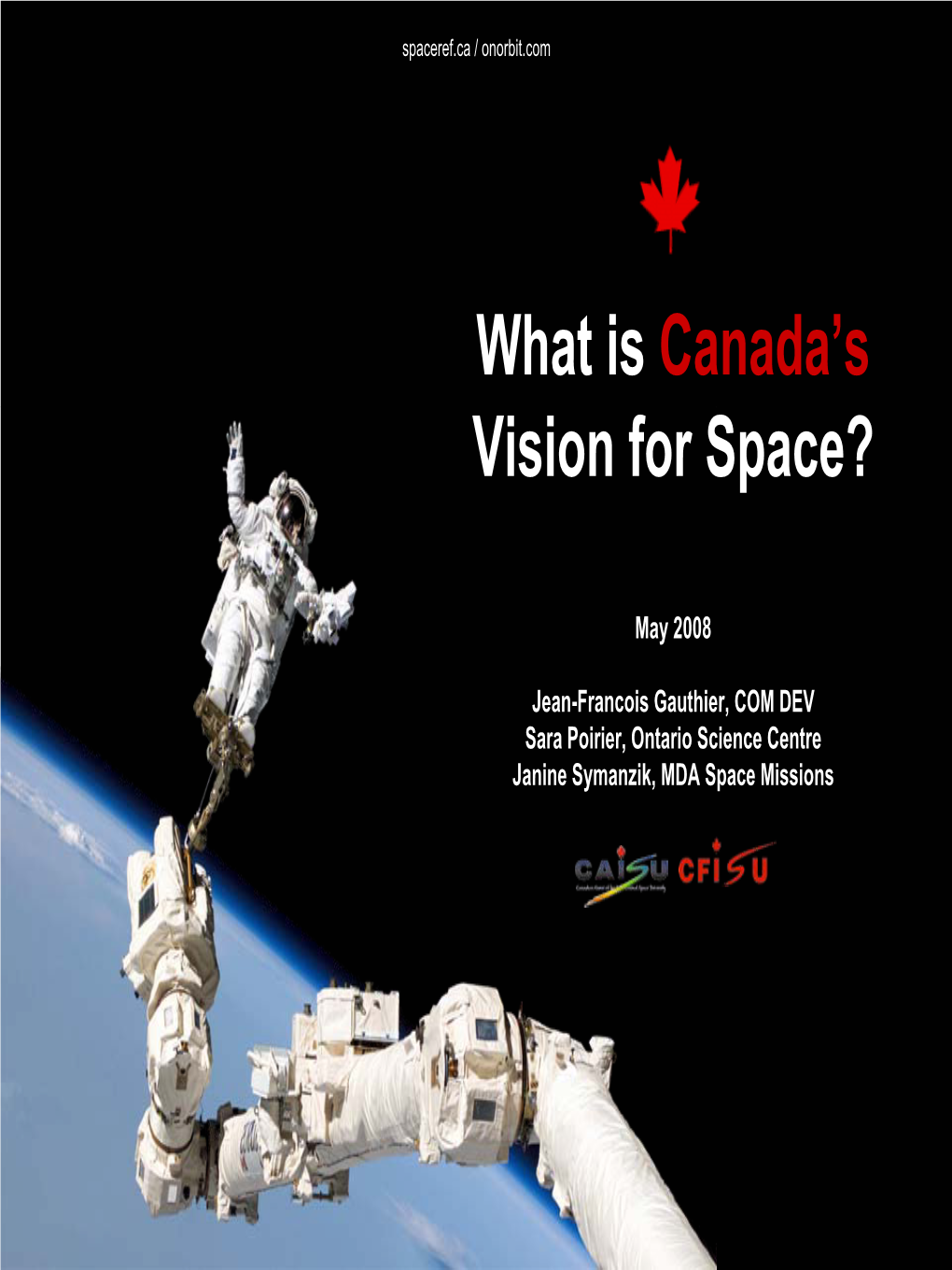 What Is Canada's Vision for Space?