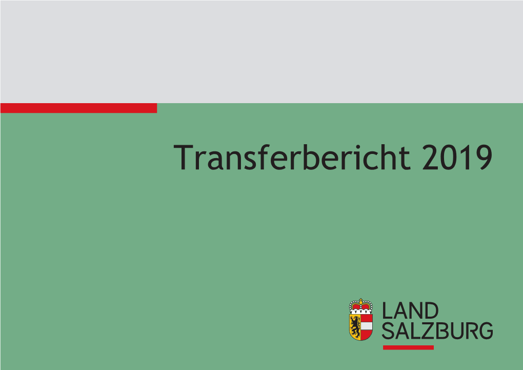 Transferbericht 2019 Transferbericht 2019