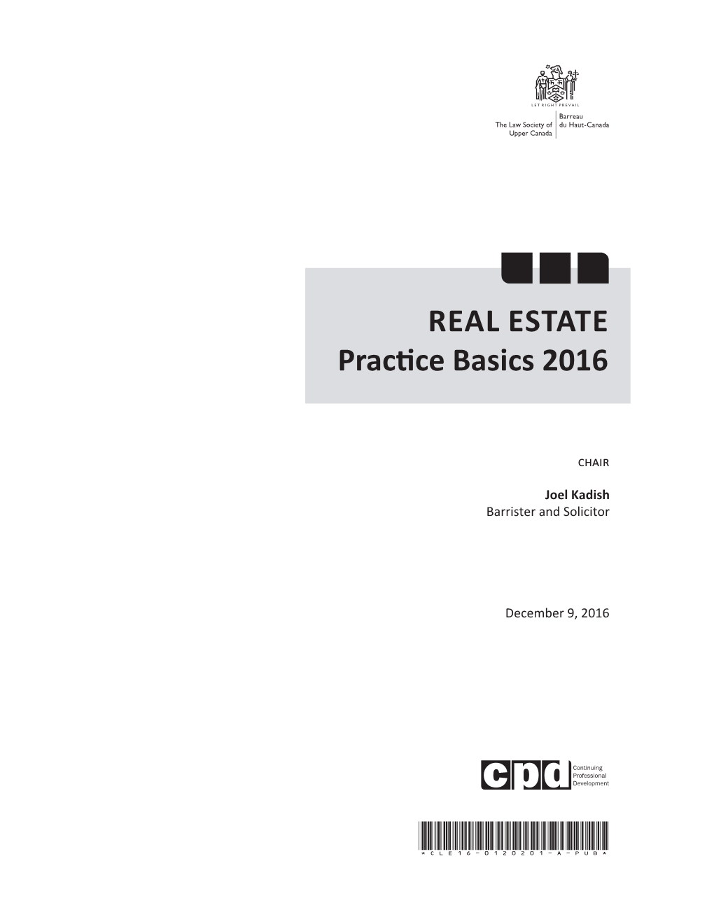 REAL ESTATE Practice Basics 2016