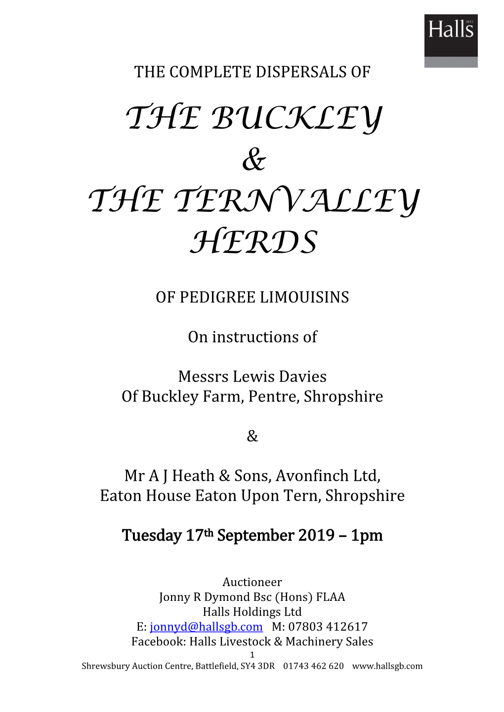 The Buckley & the Ternvalley Herds
