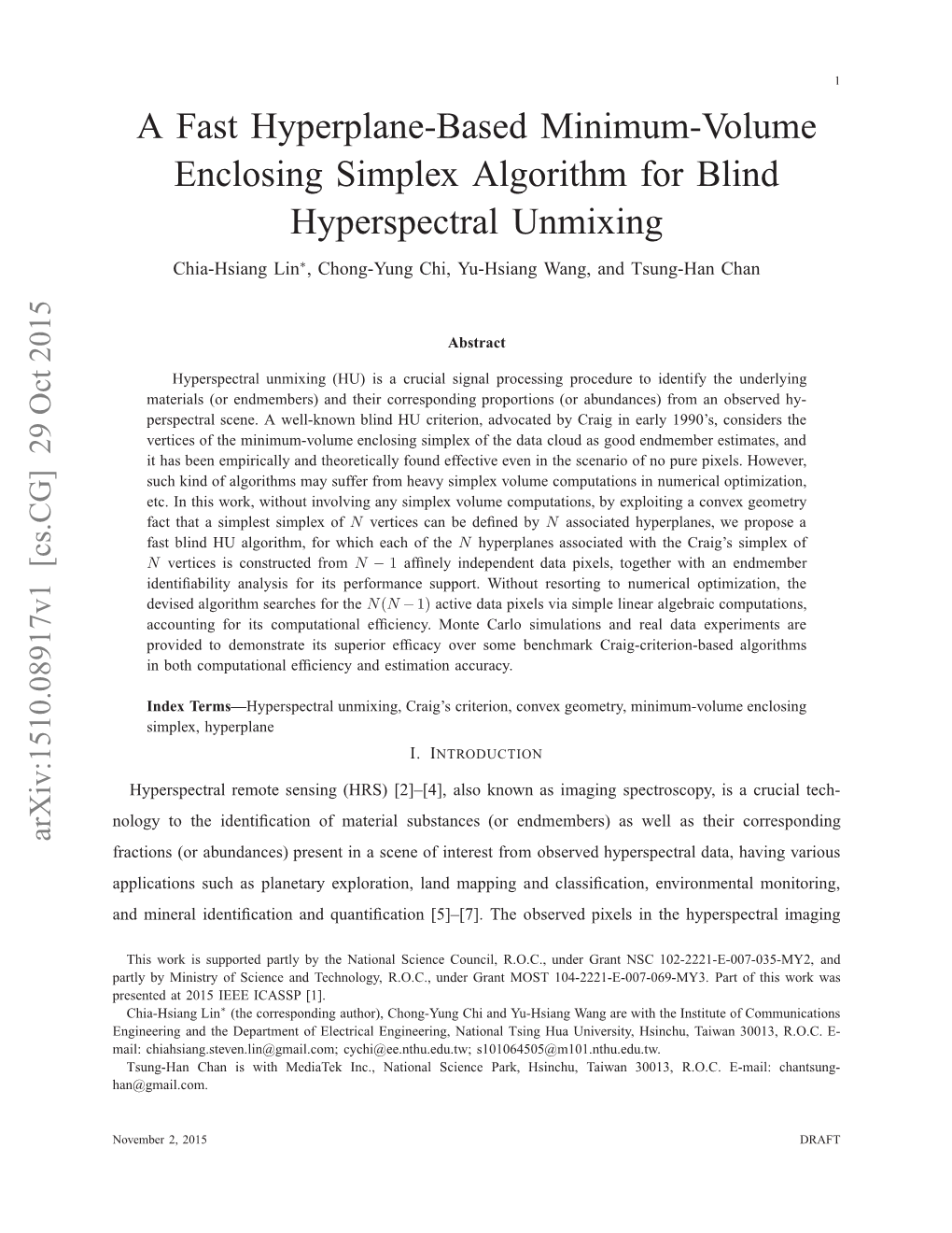 A Fast Hyperplane-Based Minimum-Volume Enclosing