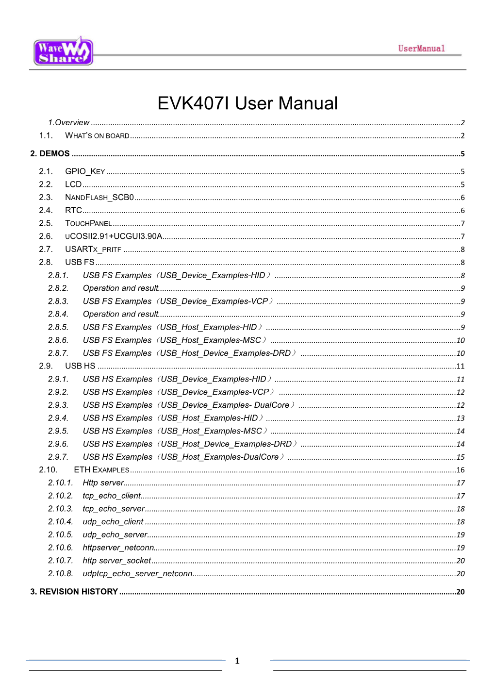 EVK407I User Manual 1.Overview