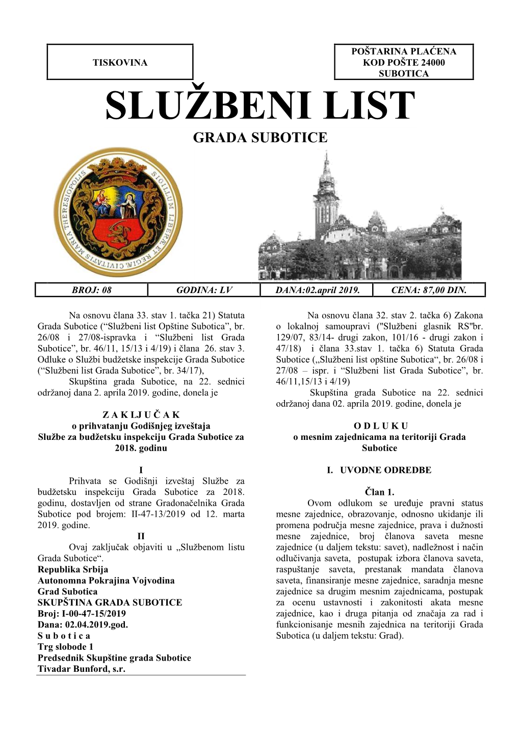 Sluzbeni List