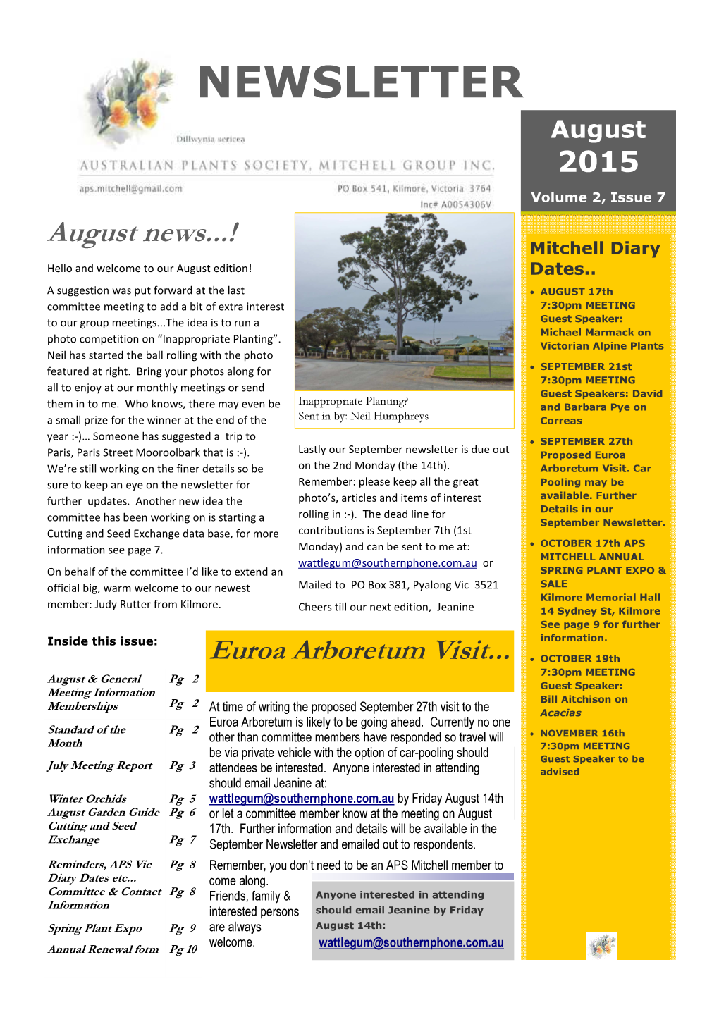 APS Mitchell Newsletter 2015.2.7 Aug.Pub