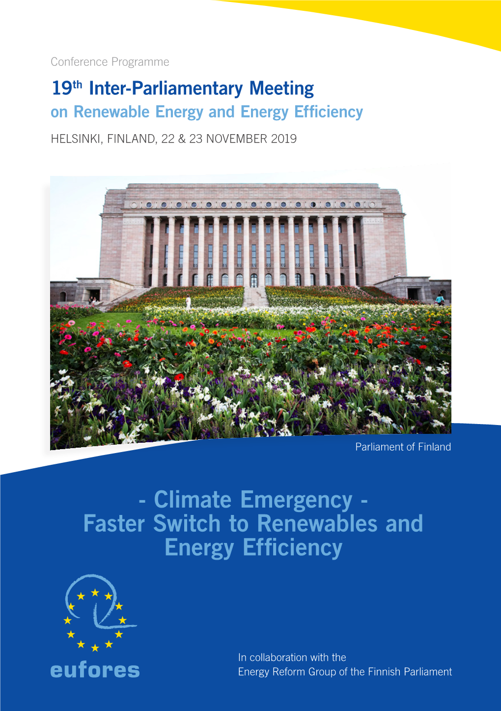 Climate Emergency - Faster Switch to Renewables and Energy Efficiency