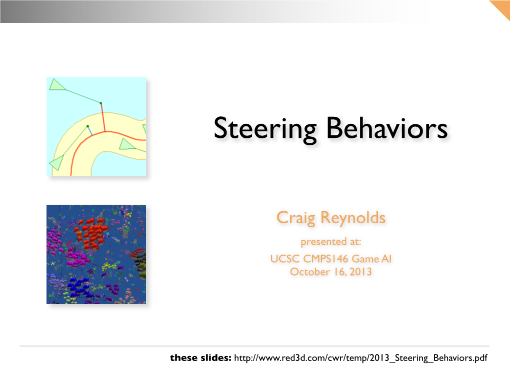 Steering Behaviors