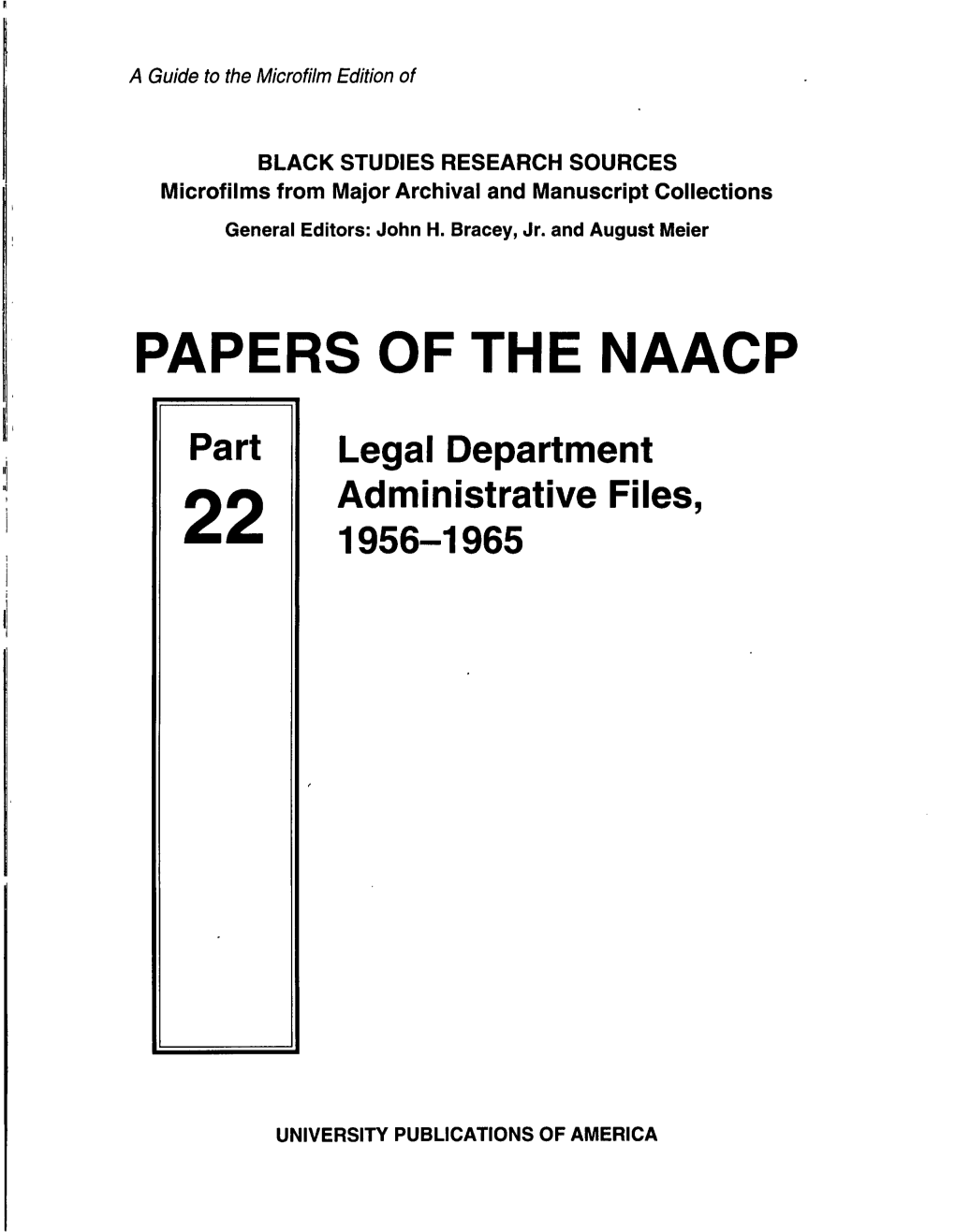 Papers of the Naacp