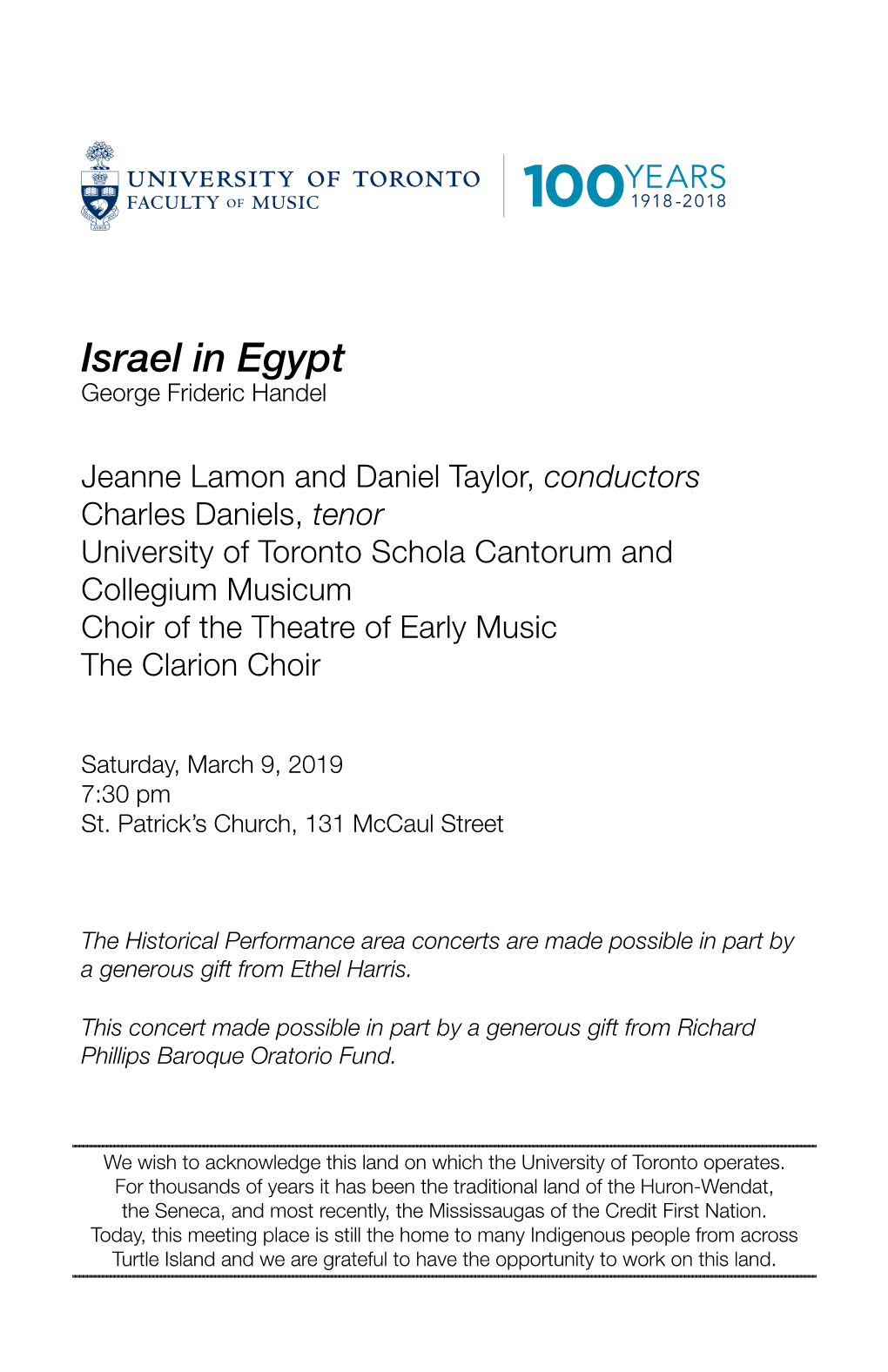 Israel in Egypt George Frideric Handel