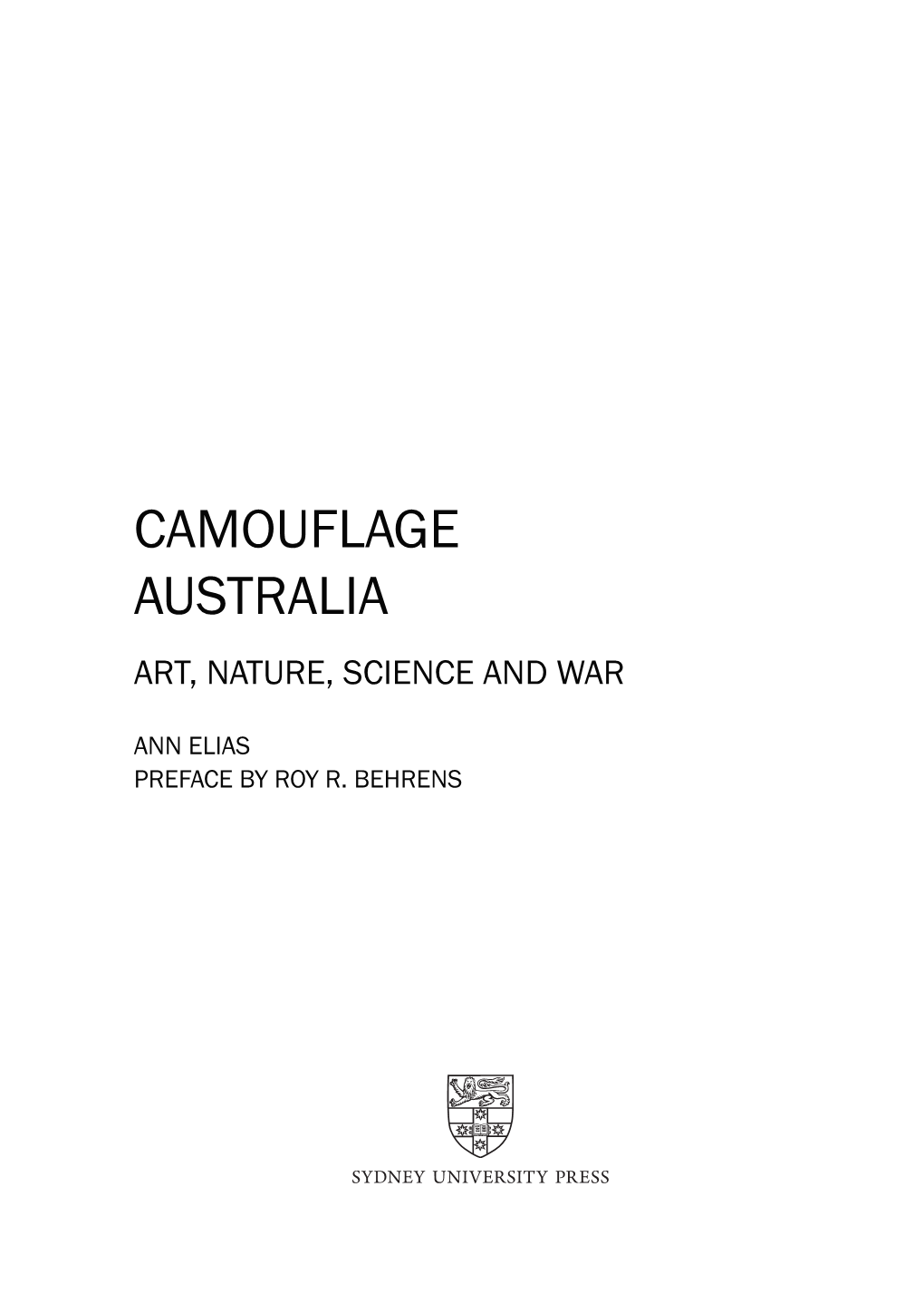 Camouflage Australia Art, Nature, Science and War